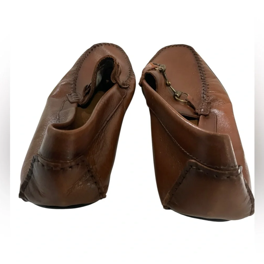 Studio Infinite cognac Dalton Leather loafer horse bit US size 12 made in Brazil